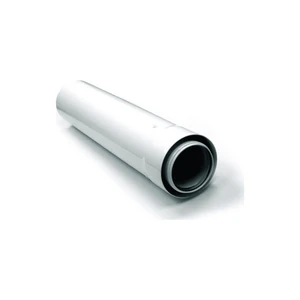 Концентрическая дымовая труба DN80/125 L:500 мм, цвет белый, вставная