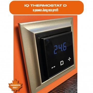 Терморегулятор IQ THERMOSTAT D черный матовый