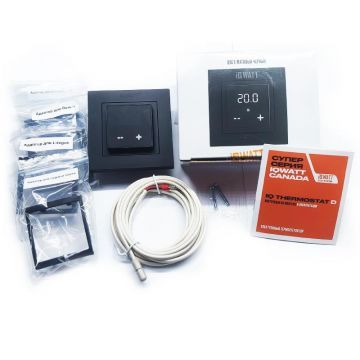 Терморегулятор IQ THERMOSTAT D черный матовый