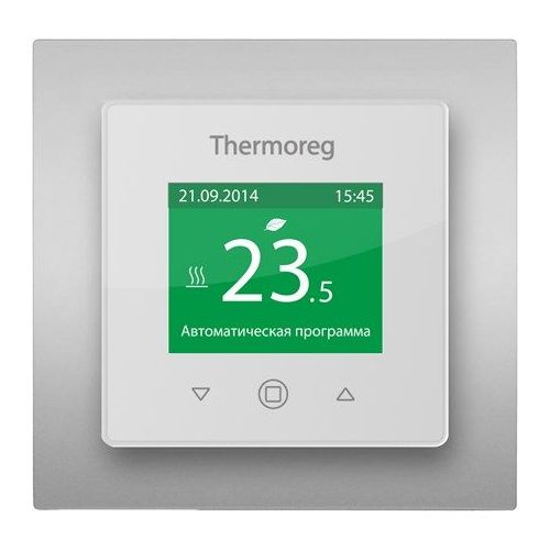 Терморегулятор Thermoreg TI-970 White рамка Silver