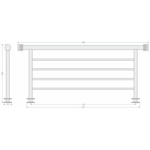 Полка прямая 4П / L 470