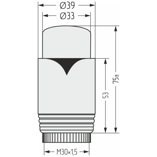 Термостатическая головка для автоматического терморегулятора