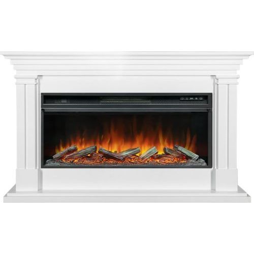 Каминокомплект Lyon 42 SFT (Разборный)  - Белый с очагом Vision 42 LOG LED