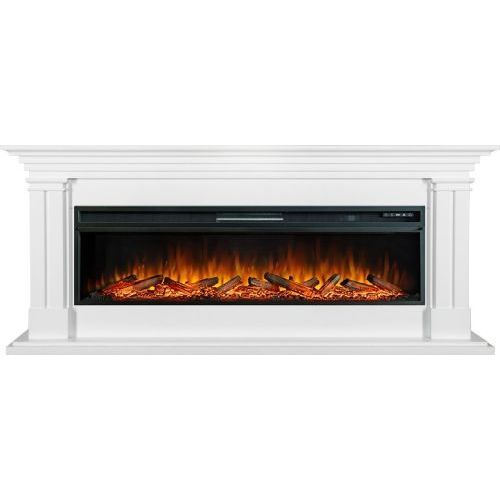 Каминокомплект Lyon 60 SFT (Разборный) - Белый с очагом Vision 60 LOG LED
