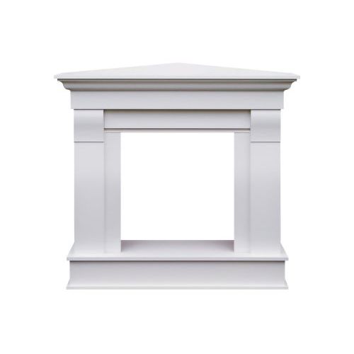 Каминокомплект Monaco (Разборный, угловой) -  Бьянко белый с очагом Vision 23 EF LED FX