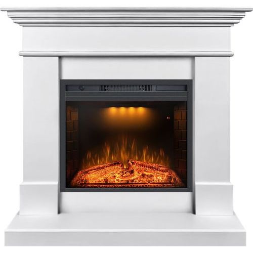 Каминокомплект California CRM (Разборный) - Белый с очагом Emerald 23