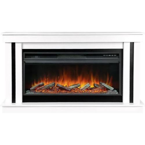 Каминокомплект Cosmo 42 (Разборный) - Белый с черным с очагом Vision 42 LOG LED