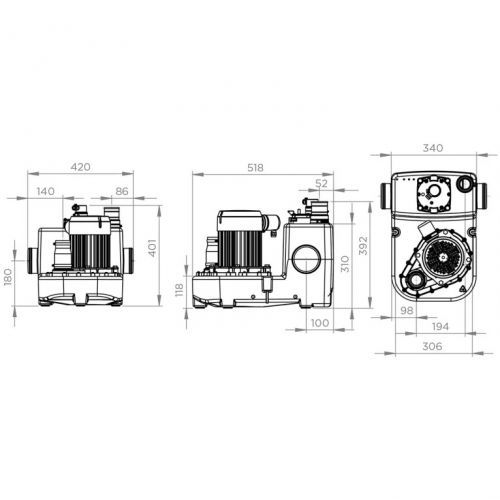 Санинасос SFA SANICUBIC 1 HP