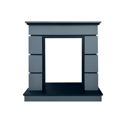 Каминокомплект Modern (Разборный) - Серый графит (Глубина 319 мм) с очагом Fobos FX M Black RC