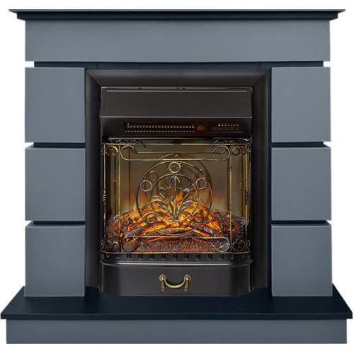 Каминокомплект Modern (Разборный) - Серый графит (Глубина 319 мм) с очагом Majestic FX M Black RC