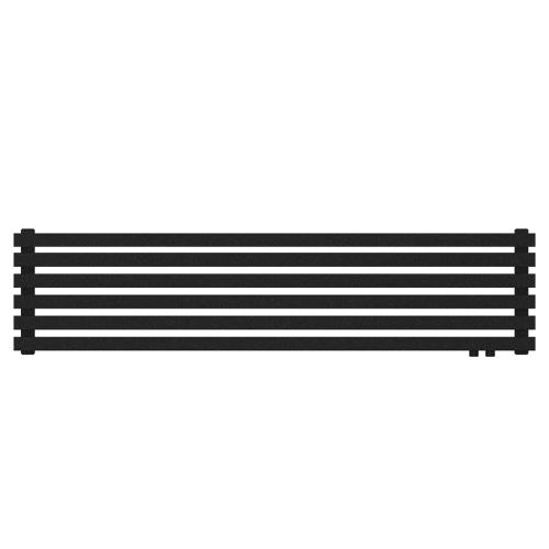 Радиатор КЗТО QUADRUM 60 H -1750-6 R RAL1T103S9005 (черный матовый муар)