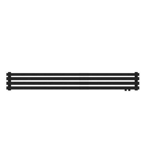 Радиатор КЗТО QUADRUM 60 H -2000-4 R RAL1T103S9005 (черный матовый муар)