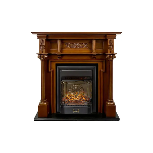 Каминокомплект Oxford - Орех с очагом Majestic FX M Black RC