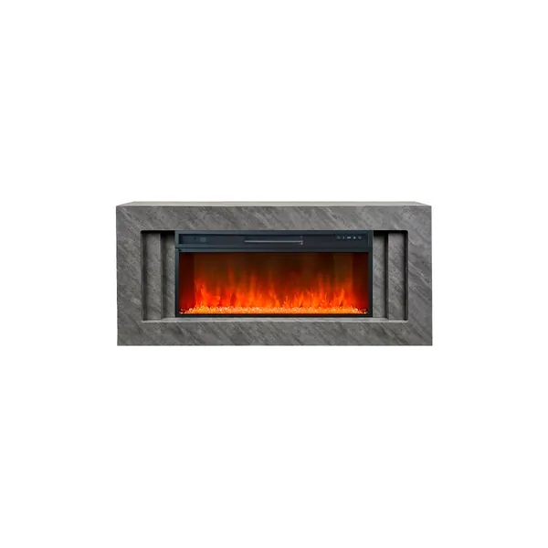 Каминокомплект Line 42 Concrete - Серый бетон с очагом Vision 42 LED