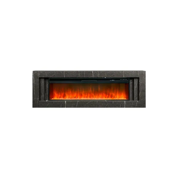 Каминокомплект Line 60 SFT Stone Touch (Разборный) - Серый мрамор с очагом Vision 60 LED