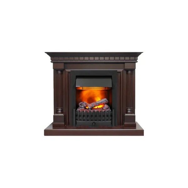 Каминокомплект Dallas - Темный дуб с очагом Danville Black FB2