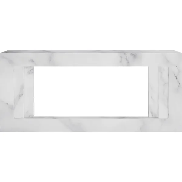 Портал Royal Flame Line 42 SFT White Marble (Разборный) - Белый мрамор