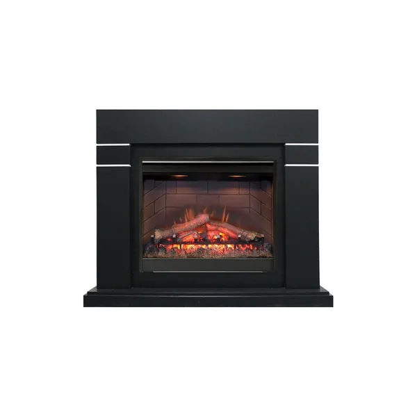 Каминокомплект Lindos - Черный (Высота 985мм) с очагом Symphony 26'' DF2608-INT