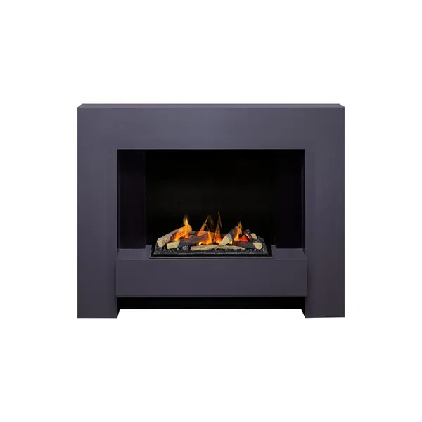 Каминокомплект Tokyo - Graphite Grey с очагом Cassette 600 LNH-INT (с дровами)