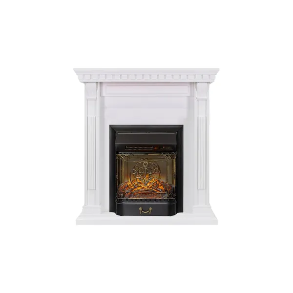 Каминокомплект Orlean - Белый с очагом Majestic FX M Black RC