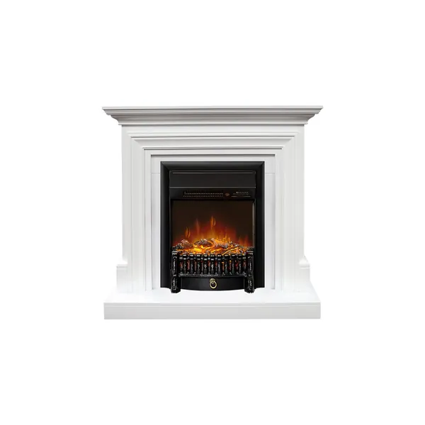 Каминокомплект Bradford - Белый с очагом Fobos FX M Black RC