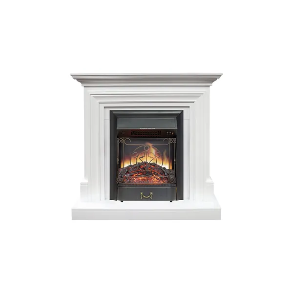 Каминокомплект Bradford - Белый с очагом Majestic FX Black