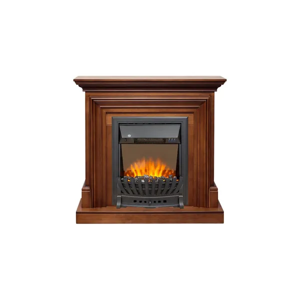 Каминокомплект Bradford - Орех с очагом Aspen Black Каминокомплект Bradford - Орех с очагом Aspen Black