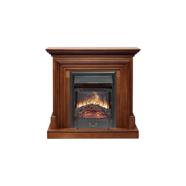 Каминокомплект Bradford - Орех с очагом Majestic FX Black Каминокомплект Bradford - Орех с очагом Majestic FX Black