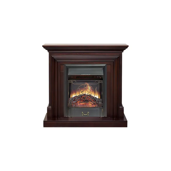 Каминокомплект Bradford - Темный дуб с очагом Majestic FX Black