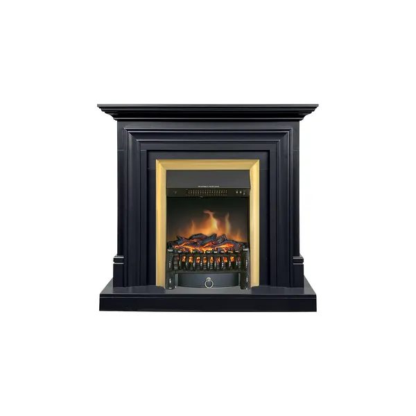 Каминокомплект Bradford - Серый графит с очагом Fobos FX Brass