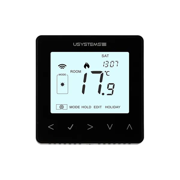 USYSTEMS проводной термостат цифровой TWL-9 Zigbee чёрный '1С