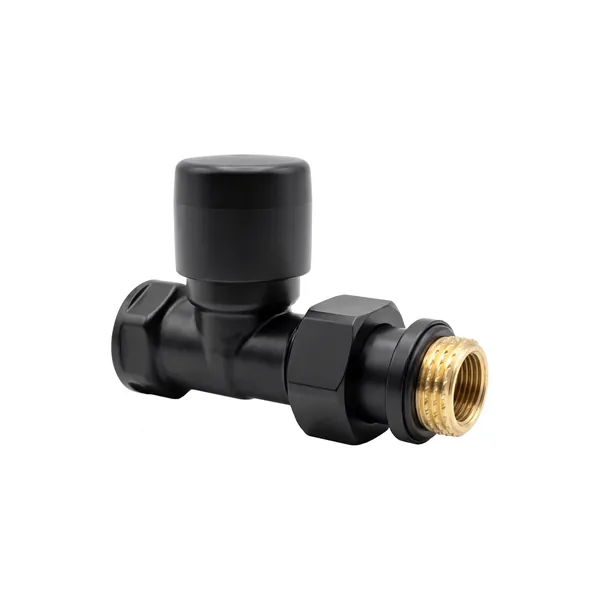 Прямой запорный клапан DR , 1/2”х1/2”, Чёрный , 0257.15WHM0AP