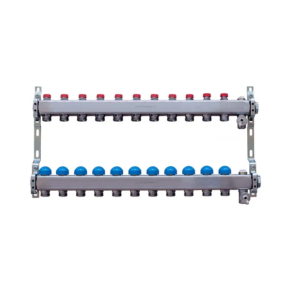 USYSTEMS коллектор FT с клапанами стальной, выходы 11x3/4