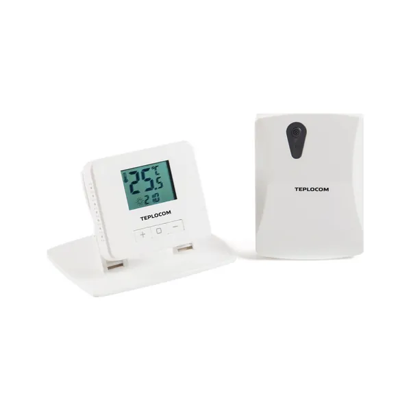 Беспроводной комнатный термостат TEPLOCOM TS-2AA/3A RF2 БАСТИОН