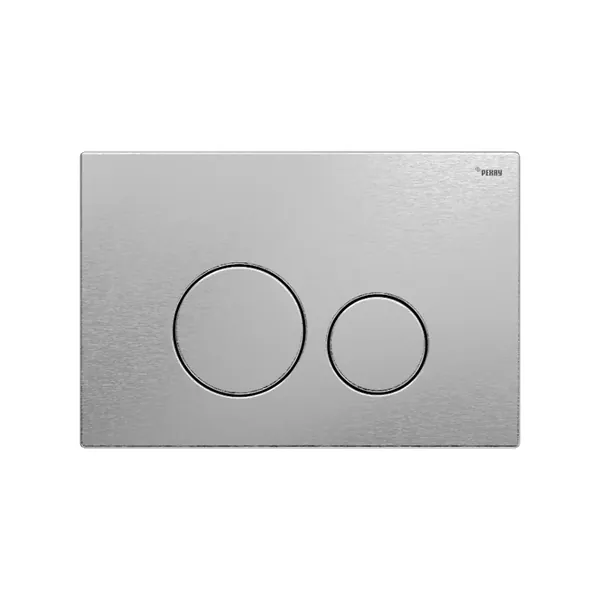 Панель смыва РЕХАУ NOVA ORB STEEL с круглыми клавишами, цвет брашированная нерж сталь, матовый