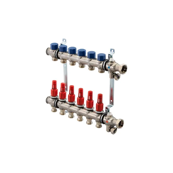 Коллектор UPONOR VARIO S с расходомерами стальной, выходы 3X3/4 евроконус '1И