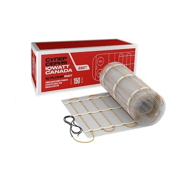 Мат греющий IQ FLOOR MAT 3,5м² под плитку, тонкий самоклеящийся