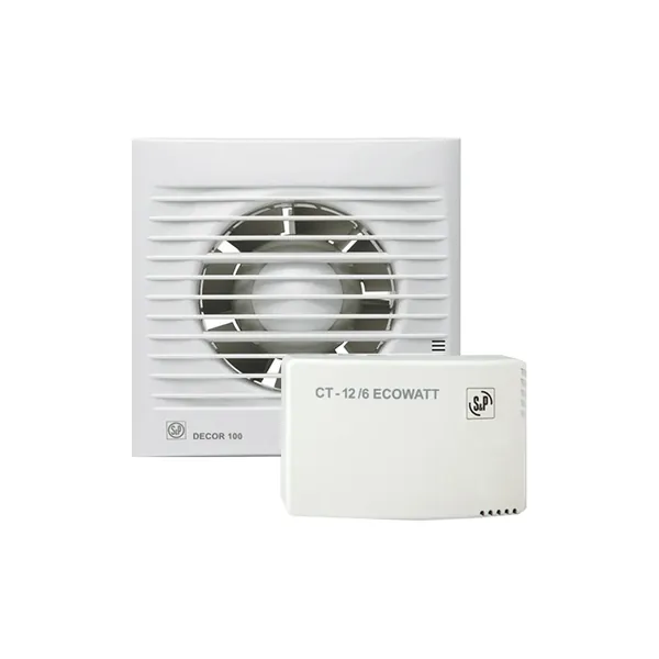 Накладной вентилятор Soler Palau KIT DECOR-100CZ 12V+CT-12/6 ECOWATT