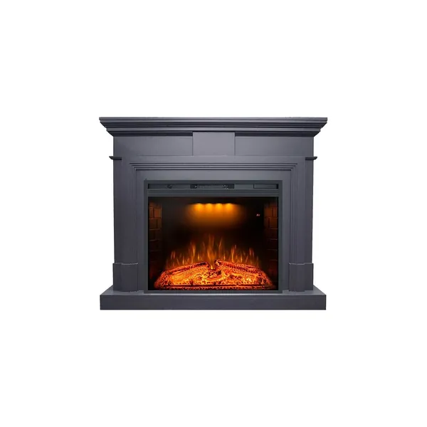 Каминокомплект Coventry Graphite Grey - Серый графит с очагом Emerald 28