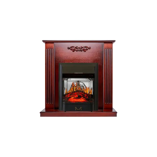 Каминокомплект Lumsden - Махагон коричневый антик с очагом Majestic FX M Black