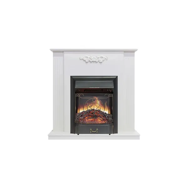 Каминокомплект Capri - Белое дерево делюкс с очагом Majestic FX Black
