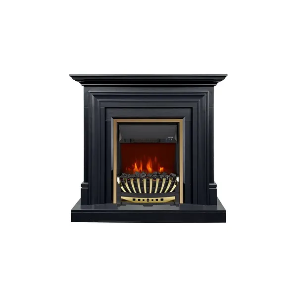Каминокомплект Bradford - Серый графит с очагом Aspen Gold
