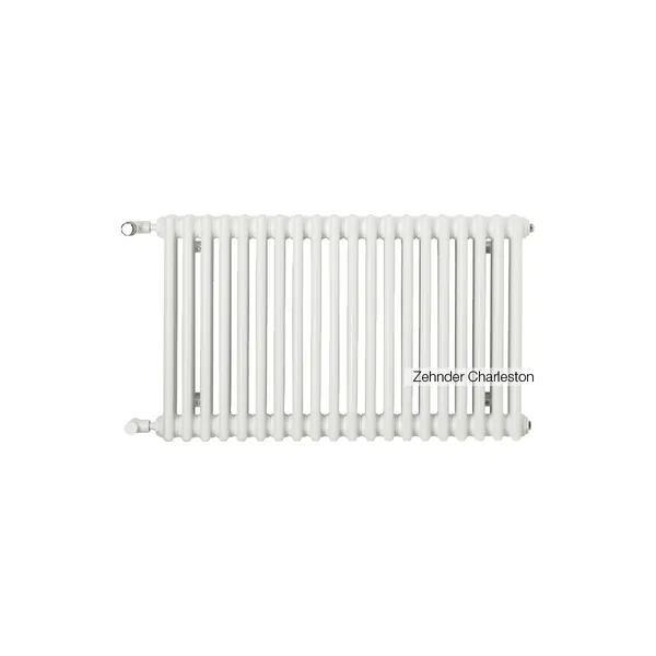 Радиатор трубчатый Zehnder Charleston Retrofit 3057, 08 сек.1/2 бок.подк. RAL9016 (кроншт.в компл)