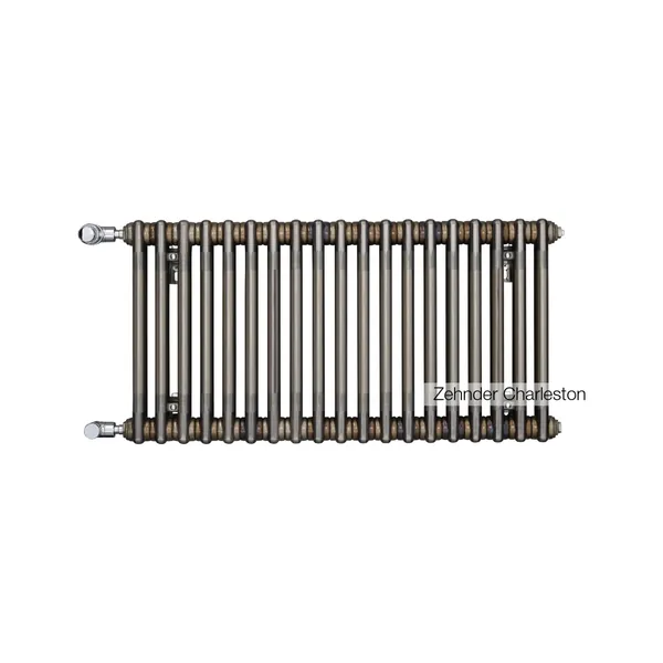 Радиатор трубчатый Zehnder Charleston Retrofit 3057, 16 сек.1/2 бок.подк. 0325 TL (кроншт.в компл)