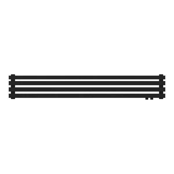 Радиатор КЗТО QUADRUM 40 Н -1750-4 R RAL1T103S9005 (черный матовый муар)