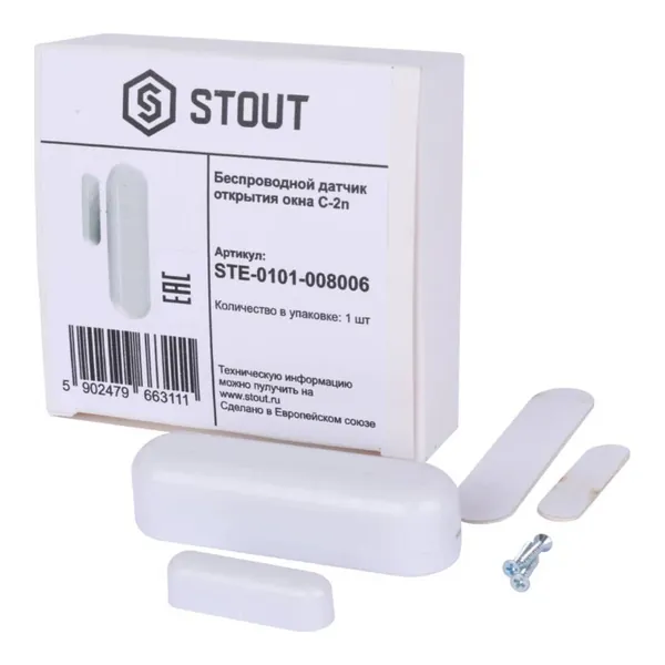 STE-0101-008006 STOUT Беспроводной датчик открытия окна C-2n