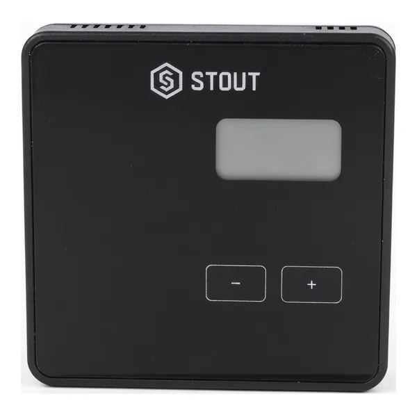 STE-0101-009002 STOUT Проводной комнатный регулятор R-9b, черный STE-0101-009002 STOUT Проводной комнатный регулятор R-9b, черный