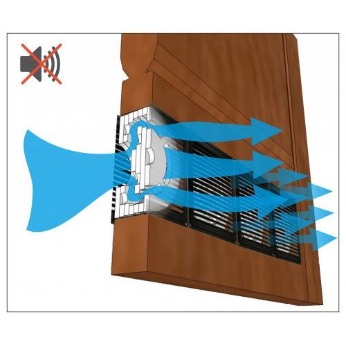 Вентиляционный клапан ДомВент ДверВент коричневый
