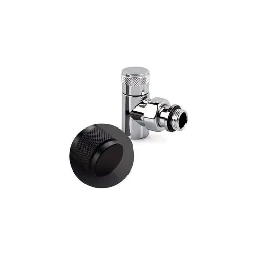 Запорный клапан угловой SR Rubinetterie Tondera 1/2", чёрный