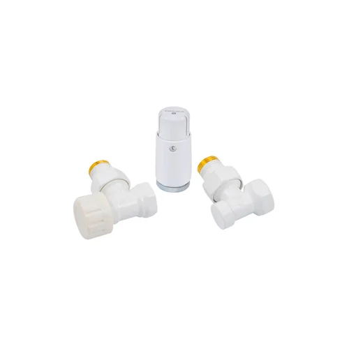 Комплект Schlosser DN15 GZ1/2 x GW1/2 угловой с головкой Мини M30x1,5, Белый